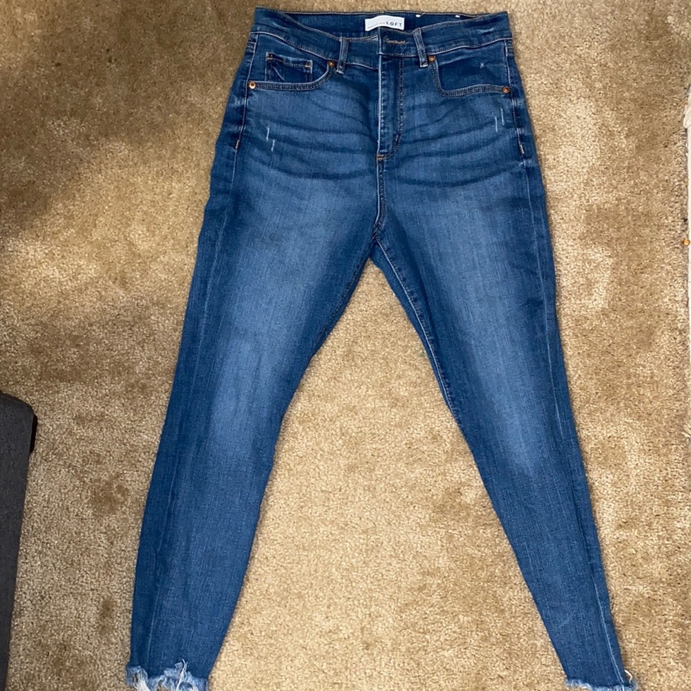 LOFT high waisted jeans